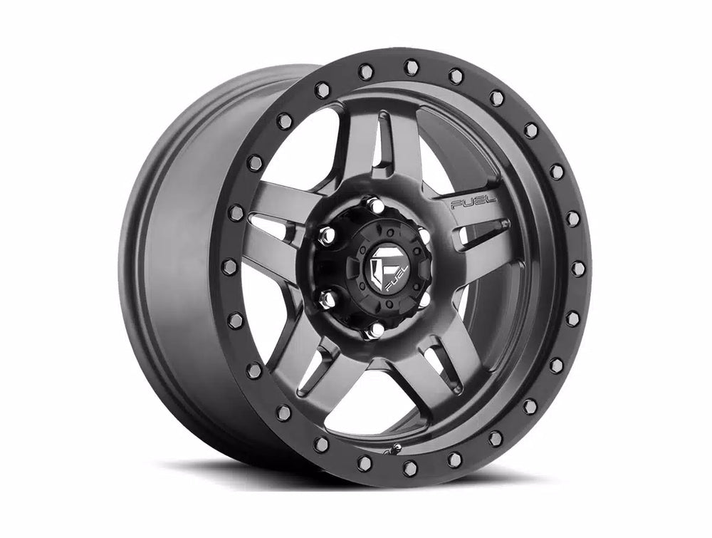~(40 lbs. 23X23X13)~ ANZA 20x10 5x127.00 MATTE GUN METAL BLACK BEAD RING (-18 mm)