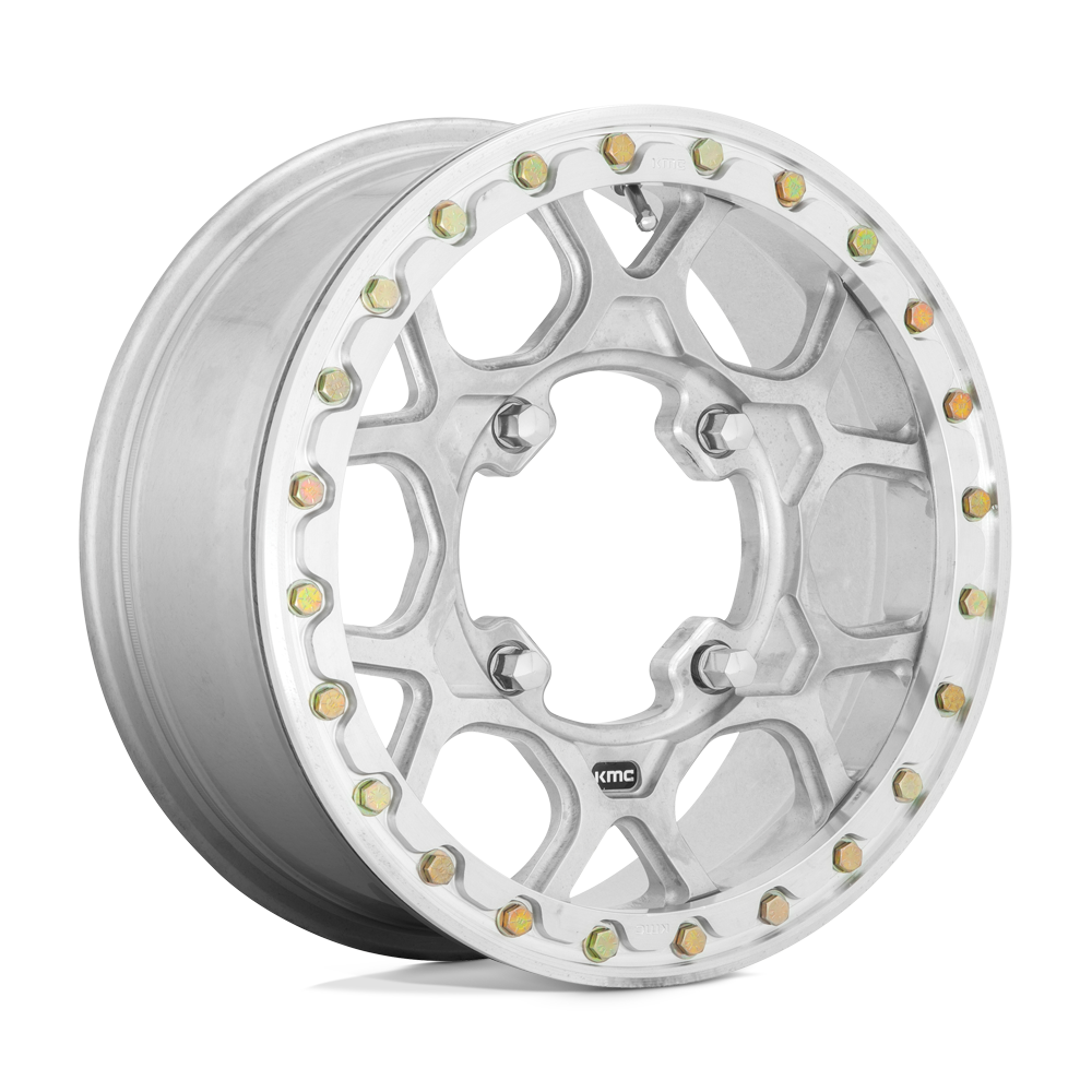 KMC POWERSPORTS KS433 15X6 4X156 RAW-MACH-FRG 38MM - KS43356044538A