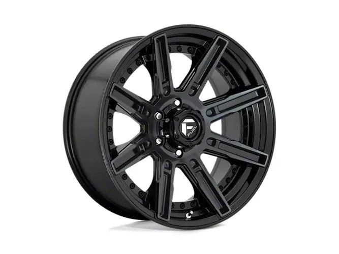 ~(40 lbs. 23X23X13)~ ROGUE 20x10 5x127.00 GLOSS MACHINED DOUBLE DARK TINT (13 mm)