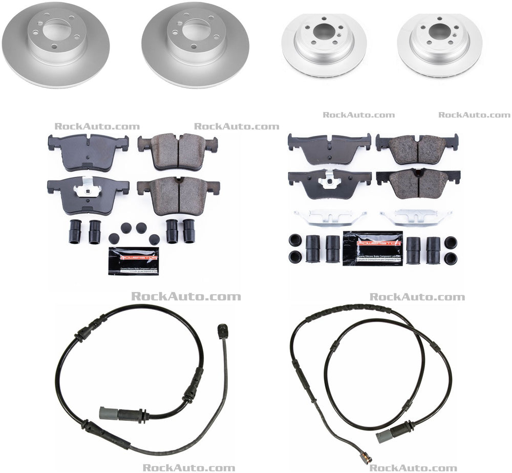 Power Stop 13-18 BMW 320i xDrive Front & Rear Z23 Evolution Sport Coated Brake Kit