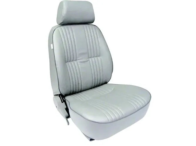 PRO 90 W/HEADREST GREY VINYL LEFT