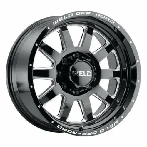 Weld Off-Road W102 20X9.0 Stealth 8X165.1 ET00 BS5.00 Gloss Black MIL 125.1