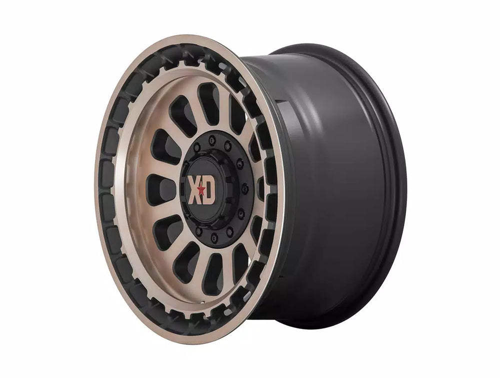 OMEGA 20x10 8x165.10 SATIN BLACK W/BRONZE TINT (18 mm)