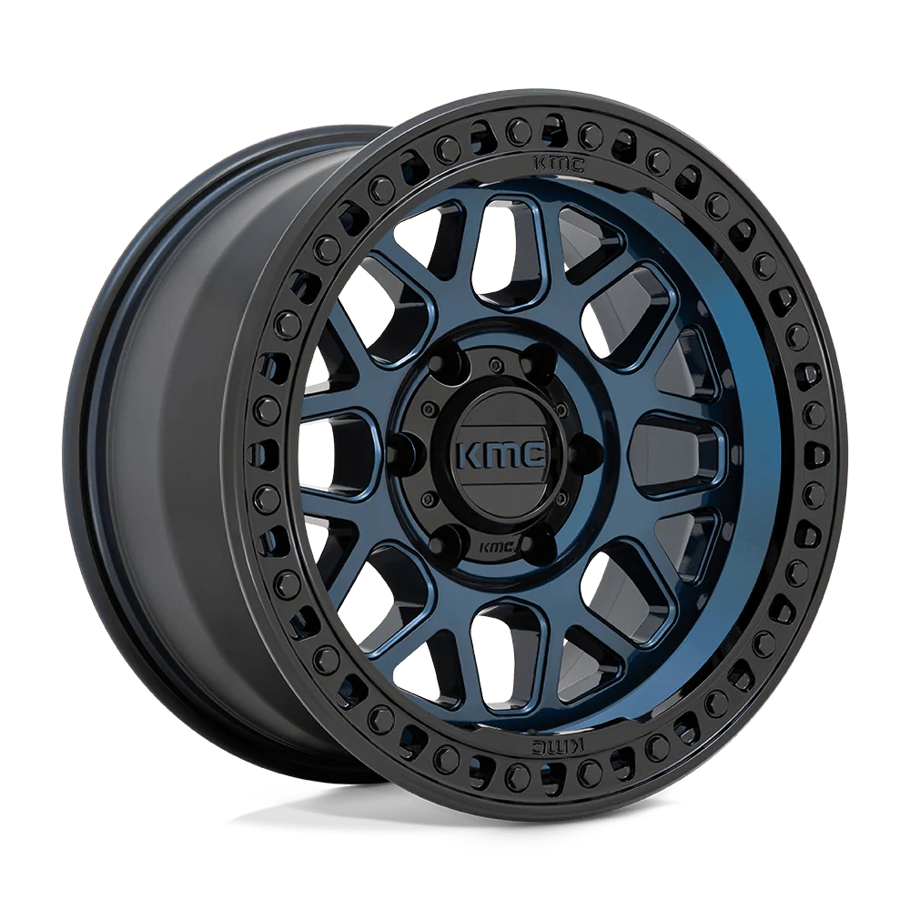 KMC Wheels blue auto part
