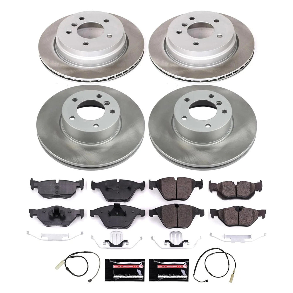 Power Stop 11-13 BMW 328i Front and Rear Semi-Coated Rotor Kit