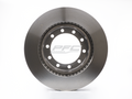 R1 03-10 GMC C5500 Topkick Front Right Drilled & Slotted Black Brake Rotor