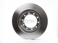 R1 03-10 GMC C5500 Topkick Front Right Drilled & Slotted Black Brake Rotor