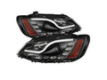 Spyder Volkswagen Jetta 11-14 Projector Headlights Halogen Light Tube DRL Blk PRO-YD-VJ11-LTDRL-BK