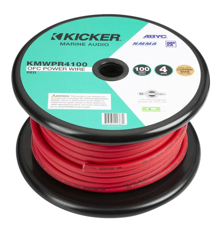 KMWPR4100 MARINE 4AWG POWER WIRE 100FT RED RoHS COMPLIANT