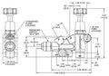 Wilwood Tandem Remote M/C Kit w L/H Bracket & Prop Valve - 1in Bore Ball Burnished