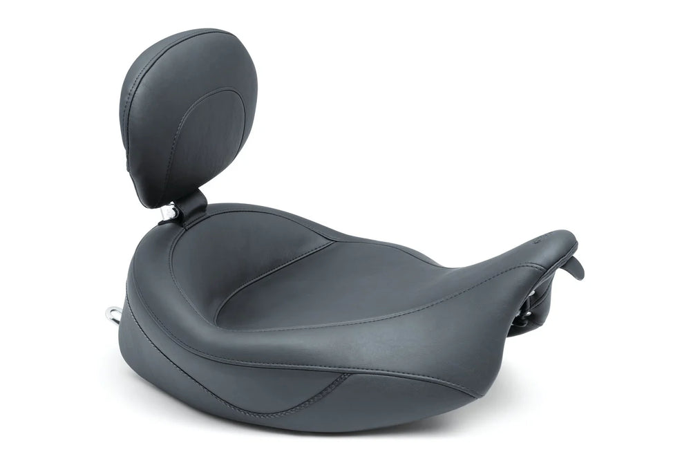 Mustang 08-21 Harley Electra Glide Std,Rd Glide,Rd King,Str Glide Super Touring Solo Seat - Black