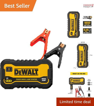 The Schumacher Electric 4000A Peak 12V Lithium Portable Jump Starter for when the professionals want a powerful portable jump starter they can depend on they turn to Schumacher's DSR ProSeries. The DSR164 boasts a heavy-duty design and dual internal lithi