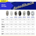 R1 Concepts Brake Rotor- Slotted - Black