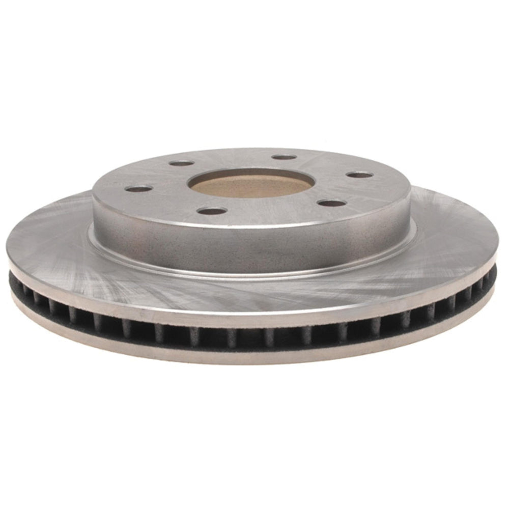 R1 Concepts Brake Rotor- Slotted - Black