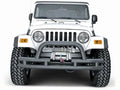 Double Tube Bumper, Front, 3 Inch, Hoop, Winch Ready; 76-06 CJ/YJ/TJ