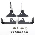 1115 F250/350 HOOD HINGES LED LIGHT BAR MOUNTS W/ FOUR 3IN CUBE LED WORK LIGHTS