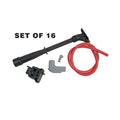 Dual Plug Hemi Wire Set Red And Black Super Conductor 8.5Mm For Use On Dual Plug Hemi Engines, Red And Black Wire Set And Tubes MSD Ignition