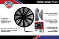 DEWITTS 16IN FAN KIT 2300 CFM BOLT 6372 CORVETTE W/ SURGE TANK