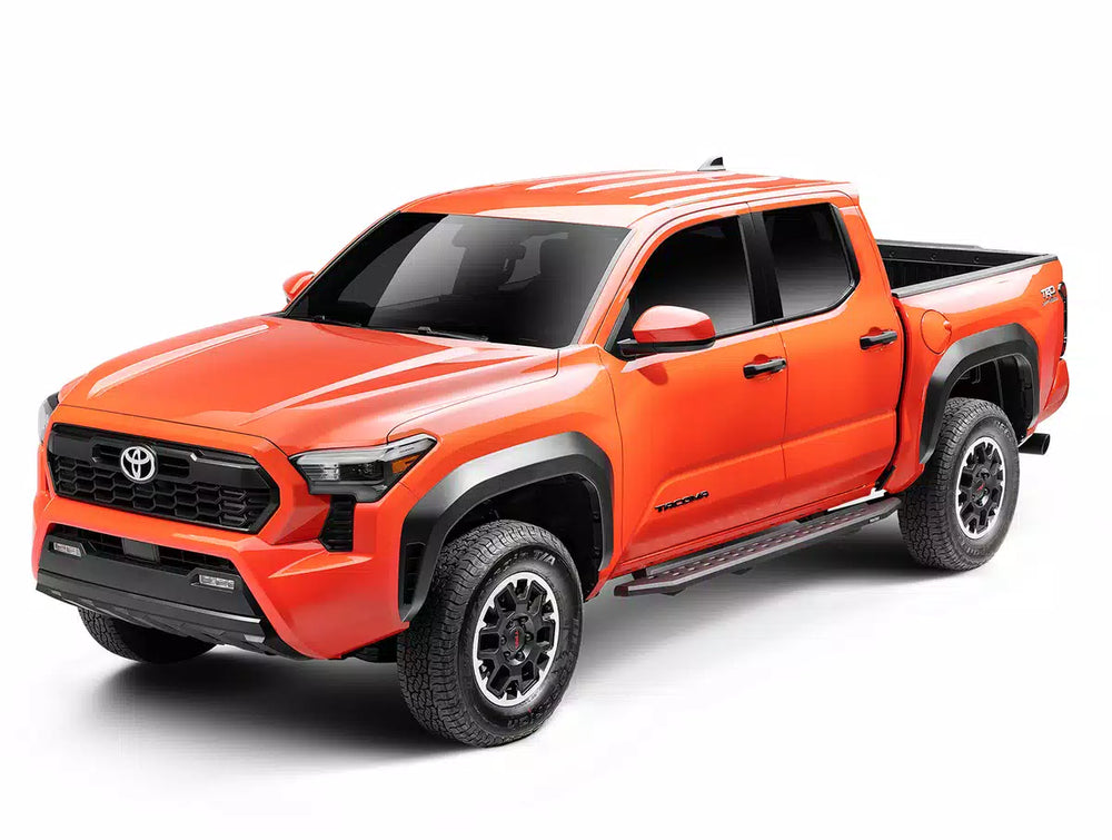 24C TACOMA RB20 SLIM LINE RUNNING BOARDS WITH MOUNTING BRACKETS KIT TEXTURED BL