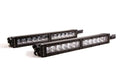 Diode Dynamics 12 In LED Light Bar Single Row Straight Clear Wide (Pair) Stage Series