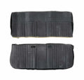 8187 C/K SEAT UPHOLSTERY KIT DELUXE PLEAT VINYL/CLOTH BLACK/SILVER