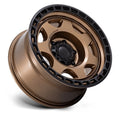 BR018 17X8.5 6X4.5 M-BRNZ-BLK -10MM