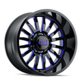 CALI OFF-ROAD SUMMIT 9110 GLOSS BLACK BLUE MILLED SPOKES 22X12 6-135 -51MM 87.1MM