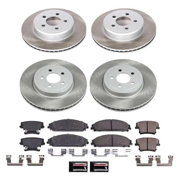 Power Stop 05-23 Chrysler 300 Front and Rear Semi-Coated Rotor Kit