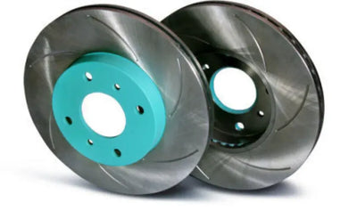 Project Mu SCR Pure Plus 6 Rotor Front - Mitsubishi Galant EA3A/EC3A Green