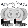 DFC 94-99 Mercedes-Benz S420 Front & Rear Geospec Rotors Euro 5000 Ceramic Pads w/Sensor/Hardware