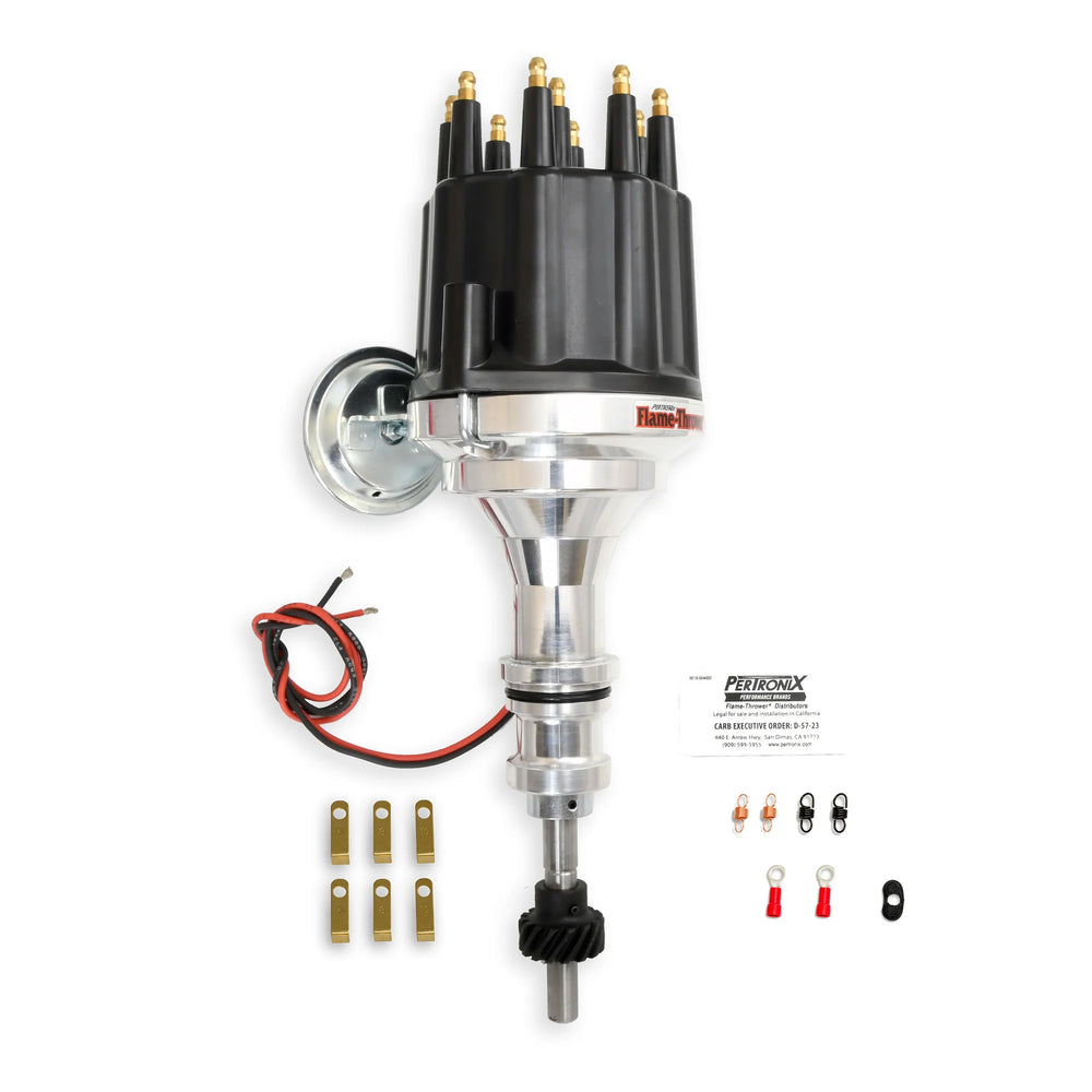 SBF Billet Distributor w/Blk Cap