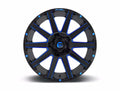 ~(44 lbs. 23X23X12)~ CONTRA 20x9 8x180.00 GLOSS BLACK BLUE TINTED CLEAR (20 mm)