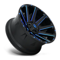 ~(44 lbs. 23X23X12)~ CONTRA 20x9 8x165.10 GLOSS BLACK BLUE TINTED CLEAR (20 mm)