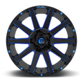 ~(44 lbs. 23X23X12)~ CONTRA 20x9 8x165.10 GLOSS BLACK BLUE TINTED CLEAR (20 mm)