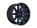 ~(41 lbs. 23X23X12)~ CONTRA 20x9 5x139.70/5x150.00 GLOSS BLACK BLUE TINTED CLEAR (1 mm)