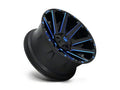 ~(41 lbs. 23X23X12)~ CONTRA 20x9 5x139.70/5x150.00 GLOSS BLACK BLUE TINTED CLEAR (1 mm)