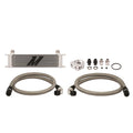 Mishimoto Universal Thermostatic 10 Row Oil Cooler Kit - Silver