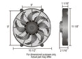 ~(3.4 lbs. 16X13X3)~ 10 in Curved Blade Electric Fan