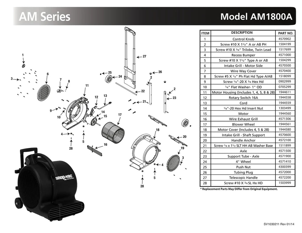 1800 CFM AIR MOVER
