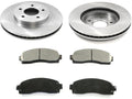 R1 E- Line Series Brake Rotor - D/S - Silver w/ Ceramic Pads Hdw Fits Chevrolet K20