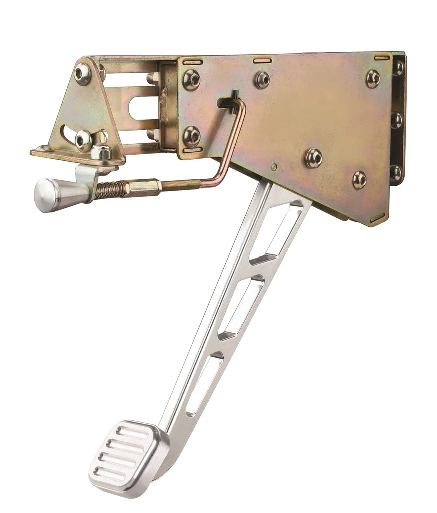 BILLET ALUMINUM UNDERTHEDASH FOOT OPERATED EMERGENCY BRAKE