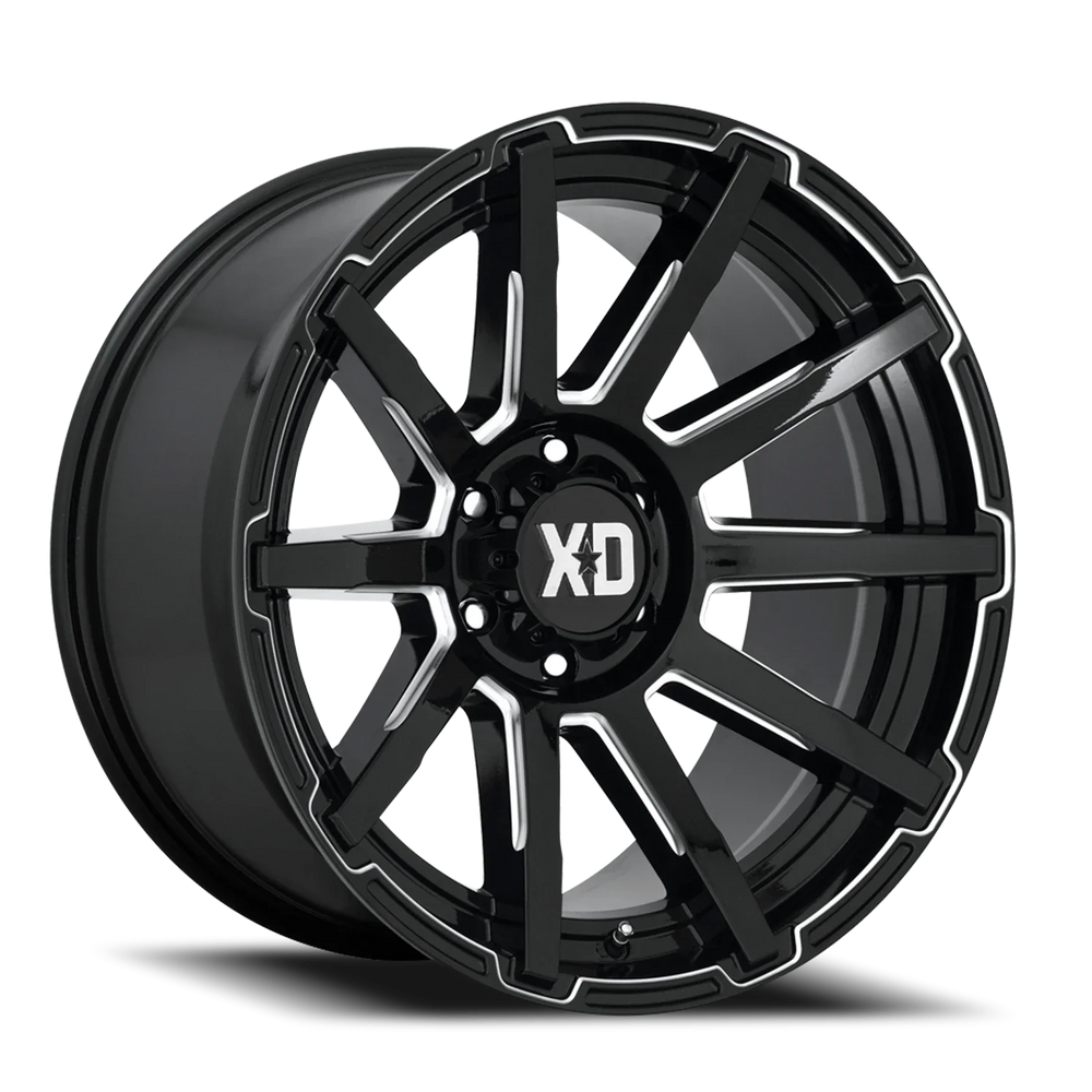 OUTBREAK 20X10 5X5.5 12MM GLOSS BLACK MILLED