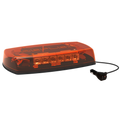LED MINIBAR REFLEX 15IN ZERO OPTIC DOME 1224VDC 35 FLASH PATTERNS AMBER