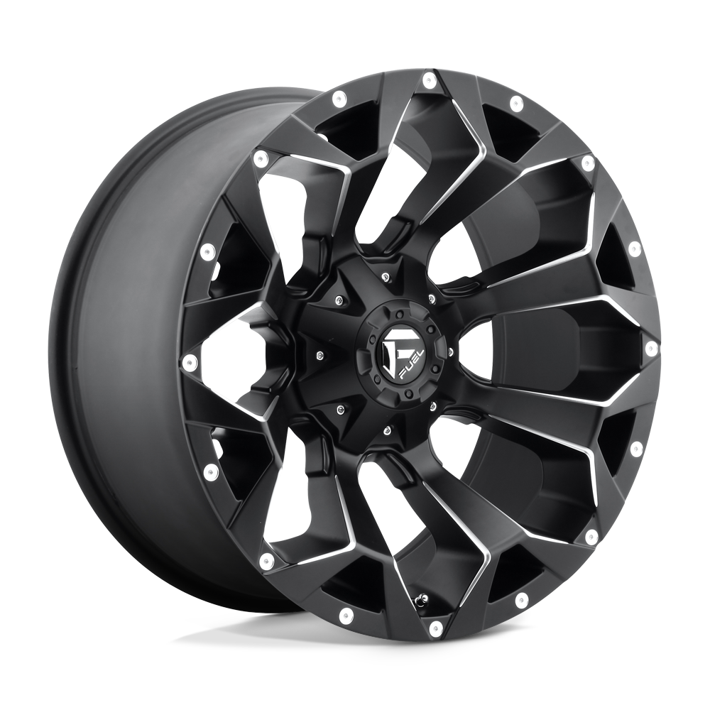 ~(52 lbs. 23X23X12)~ ASSAULT 20x9 6x135.00/6x139.70 MATTE BLACK MILLED (19 mm)