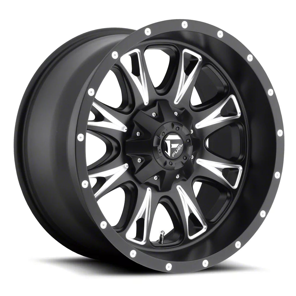 ~(45 lbs. 23X23X12)~ THROTTLE 20x9 8x170.00 MATTE BLACK MILLED (1 mm)