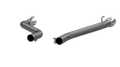 QTP 16-18 Chevrolet Camaro SS 6.2L 304SS Eliminator Muffler Delete Axle Back Exhaust w/4.5in Tips