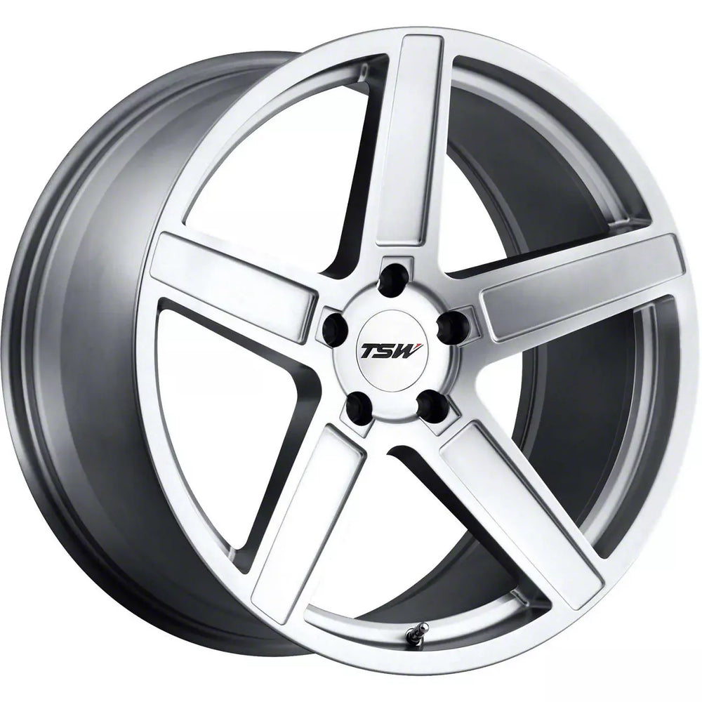 TSW Alloy Wheels silver auto part