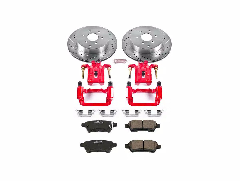 Power Stop 05-12 Nissan Pathfinder Rear Z23 Evolution Sport Brake Kit w/Calipers