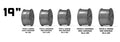 Aluminum Wheels 19x10.5 Astro K15W Gloss White 5x114.3 Bolt Pattern 12 Offset Kansei Wheels