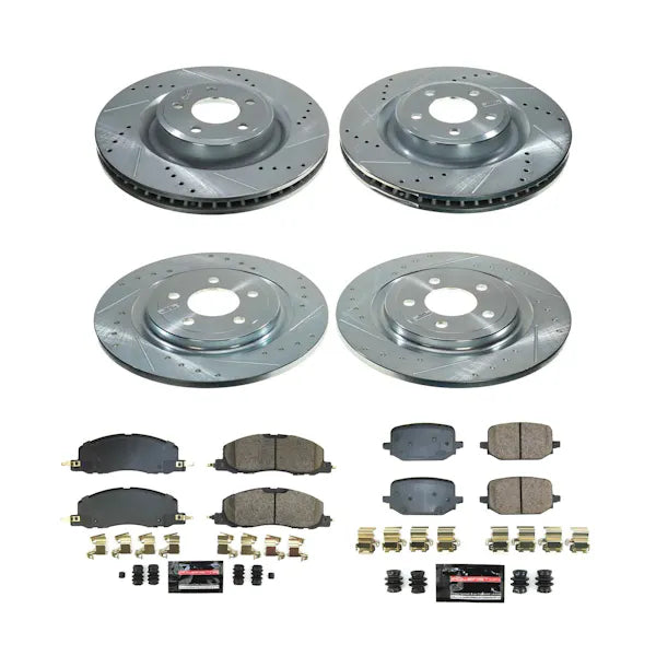 Power Stop 20-22 Ford Explorer Front & Rear Z23 Evolution Brake Kit